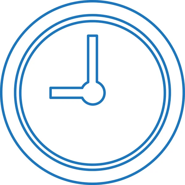 Reloj Tiempo Icono Signo Diseño — Archivo Imágenes Vectoriales