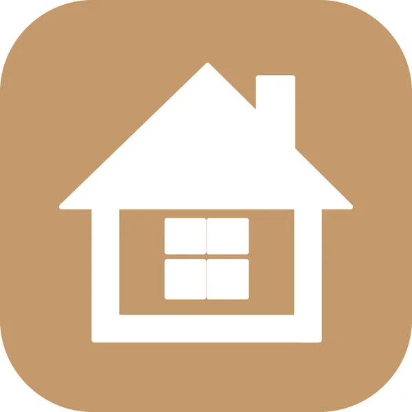 Símbolo Casa Simple Icono Casa Signo — Vector de stock