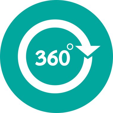 Basit 360 Derece simge tasarımı