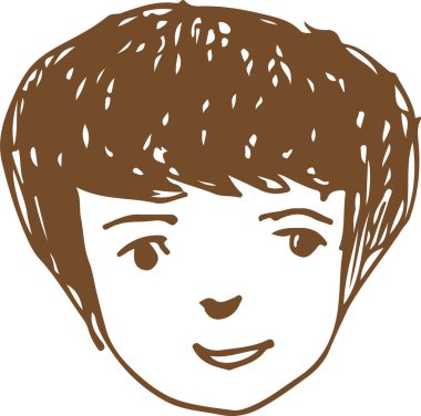 İnsanlar çizgi film simgesi tasarımı ile karşı karşıya