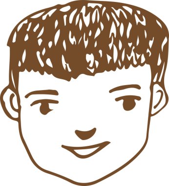 İnsanlar çizgi film simgesi tasarımı ile karşı karşıya