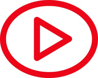 düğmeli video oynatıcı simgesi tasarımı