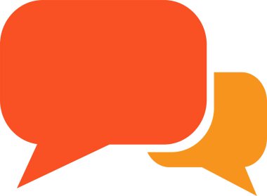 Konuşma balonu sohbet simgesi tasarımı