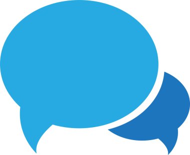 Konuşma balonu sohbet simgesi tasarımı