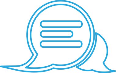 Konuşma balonu sohbet simgesi tasarımı