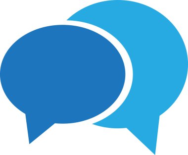 Konuşma balonu sohbet simgesi tasarımı