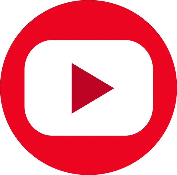 Schaltfläche Video Player Icon Sign Design — Stockvektor