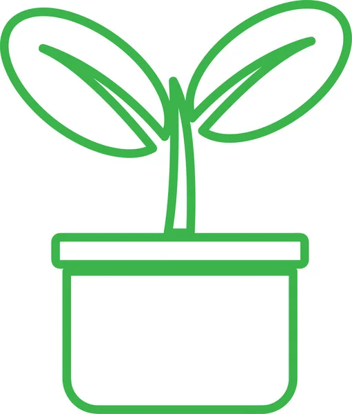 植物ツリーアイコンのコンセプトデザイン — ストックベクタ