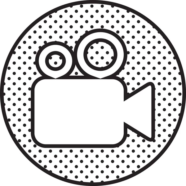 Video Camera Icon Sign Design — Stock Vector