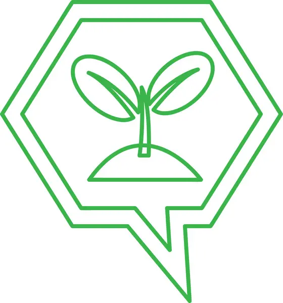 植物ツリーアイコンのコンセプトデザイン — ストックベクタ