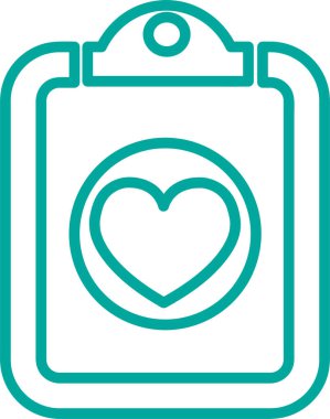 Kalp simgesi sembol tasarımı