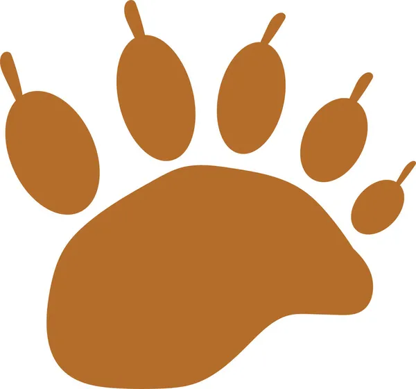 Animal Footprint Ikone Zeichen Design — Stockvektor