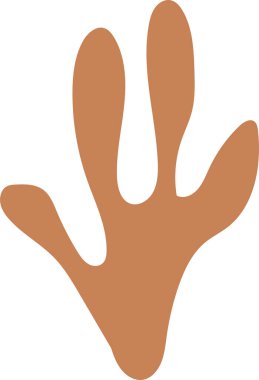 Hayvan ayak izi simgesi tasarımı