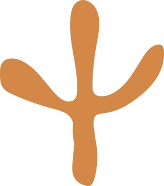 Hayvan ayak izi simgesi tasarımı