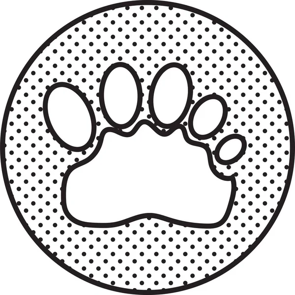 Animal Footprint Icon Sign Design — Stock Vector