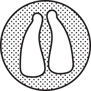 Hayvan ayak izi simgesi tasarımı