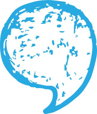 Konuşma balonu işaret tasarımı