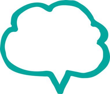 Konuşma balonu işaret tasarımı