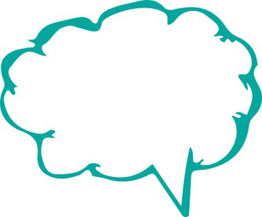 Konuşma balonu işaret tasarımı