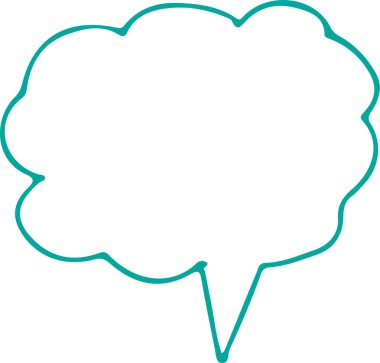 Konuşma balonu işaret tasarımı