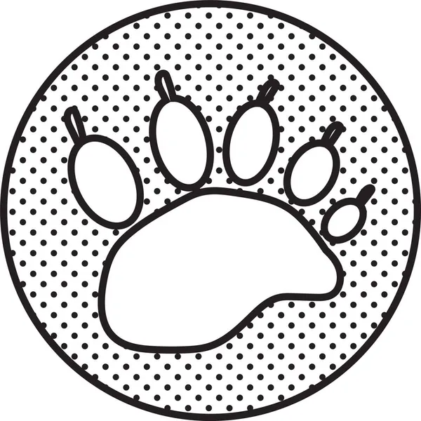 Animal Footprint Icon Sign Design — Stock Vector