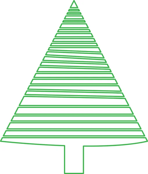 Árbol Navidad Icono Símbolo Diseño — Archivo Imágenes Vectoriales