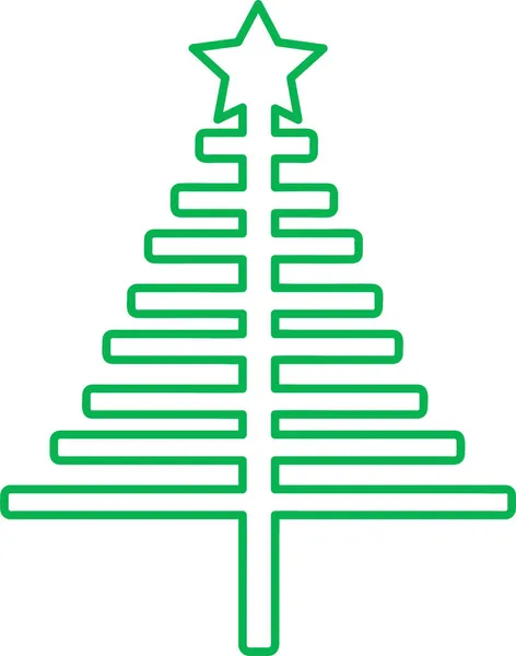 Weihnachtsbaum Symbol Zeichen Design — Stockvektor