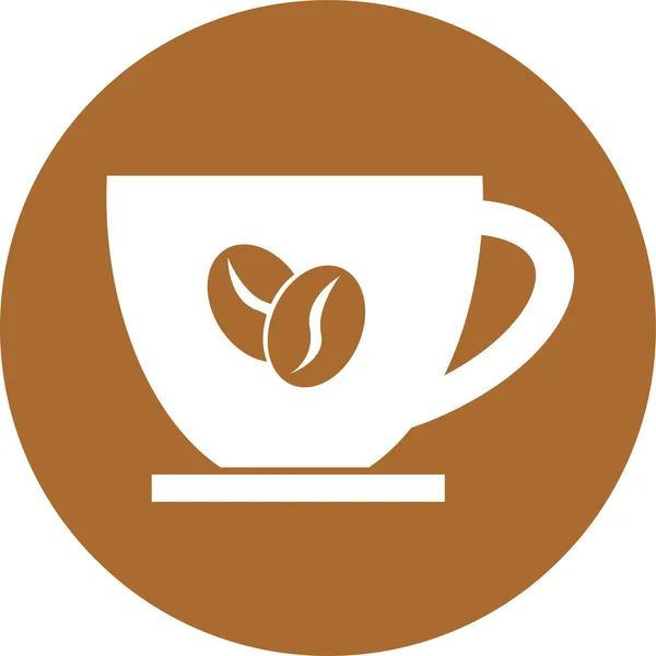 Projekt Symbolu Ikony Kawy — Wektor stockowy