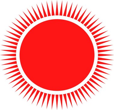 Güneş simgesi simgesi tasarımı