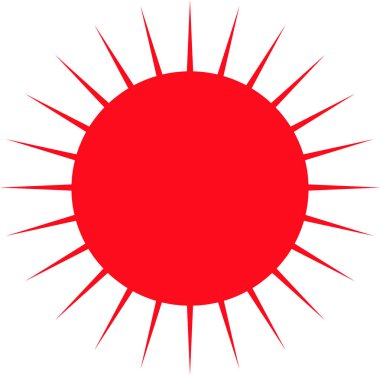 Güneş simgesi simgesi tasarımı