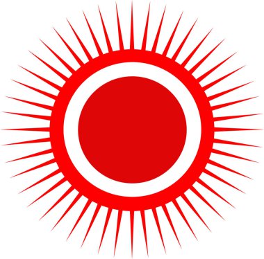Güneş simgesi simgesi tasarımı