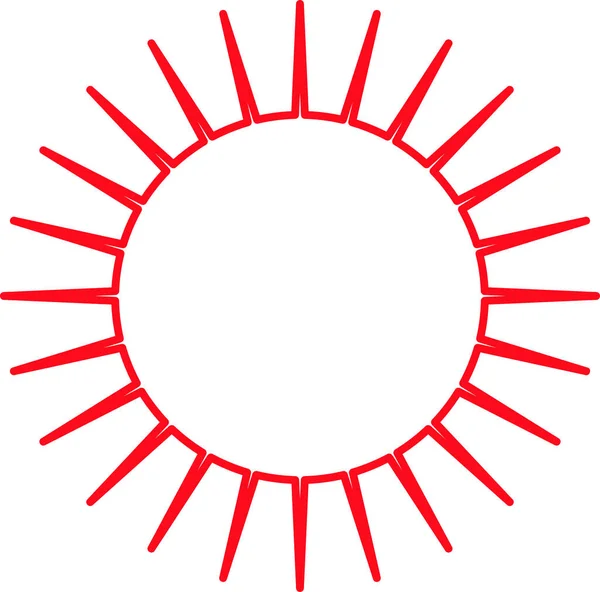 Дизайн Символів Значка Сонця — стоковий вектор