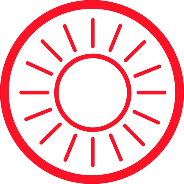 太陽のアイコン記号のデザイン — ストックベクタ