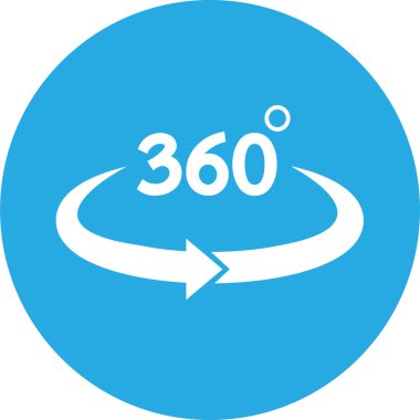 Basit 360 Derece simge tasarımı