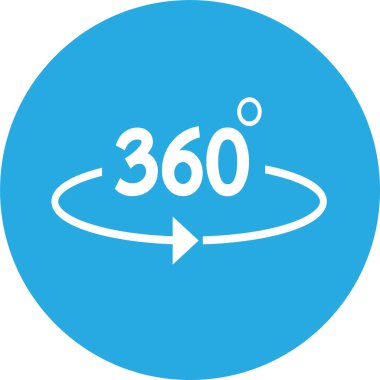 Basit 360 Derece simge tasarımı