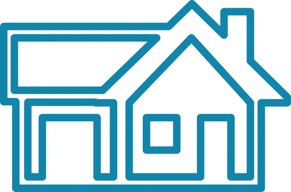 Symbol Domu Projekt Znaku Ikony Domu — Wektor stockowy