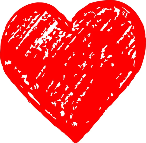 手绘心形图标爱情标志设计 — 图库矢量图片