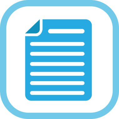 Belge dosya simgesi. Kağıt doktor imzası.