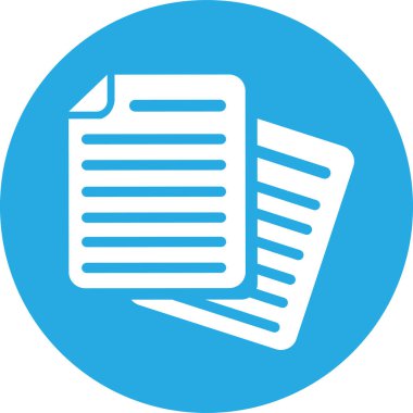 Belge dosya simgesi. Kağıt doktor imzası.