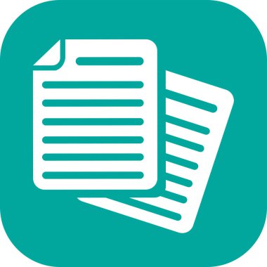 Belge dosya simgesi. Kağıt doktor imzası.