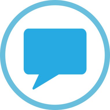 Konuşma baloncukları simge işaret tasarımı