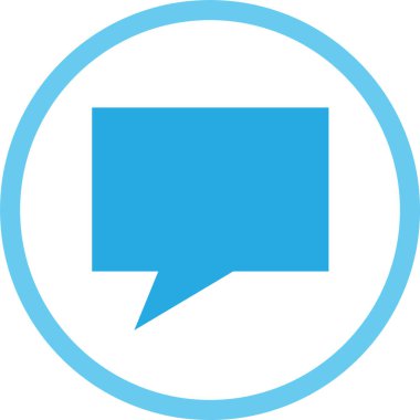 Konuşma baloncukları simge işaret tasarımı