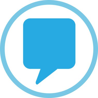 Konuşma baloncukları simge işaret tasarımı
