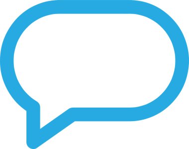 Konuşma baloncukları simge işaret tasarımı