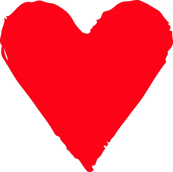 Desenho Mão Ícone Coração Design Sinal Amor —  Vetores de Stock