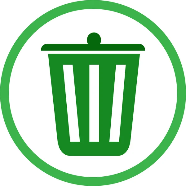 Poubelle Peut Recycler Icône Poubelle — Image vectorielle