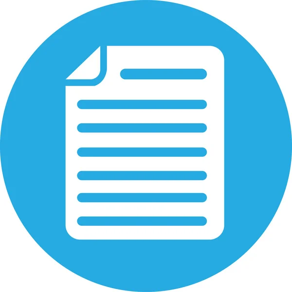 Document File Icon Paper Doc Sign — Stockvektor