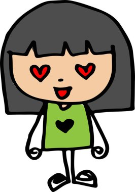 Sevimli çizgi film insanları çiz erkek ve kadın