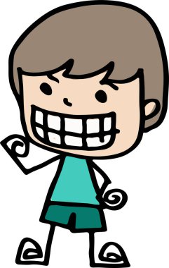 Sevimli çizgi film insanları çiz erkek ve kadın