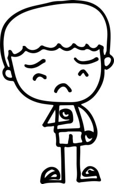 Sevimli çizgi film insanları çiz erkek ve kadın